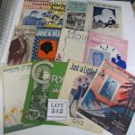 12 Antique Sheet Music, 1920-30s