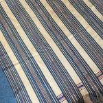 Vintage Fringed Woven Textile Red ,White & Blue