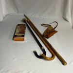 Wooden Cane, Portable  Seat, Gun Holster & Cleaning Kit (WS-MG)