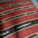 Gorgeous , Vintage  Woven Textile Black , Red & White Native American Designs