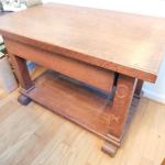 Antique Oak Library Table / Desk