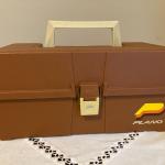 Plano 2 tier fold out tackle box brown
