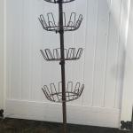 4 Tier Revolving Carousel Shoe Tree Bronze Steel - Holds 24 pairs