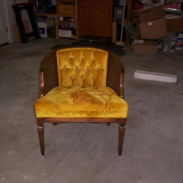Photo of Gold side chair.
