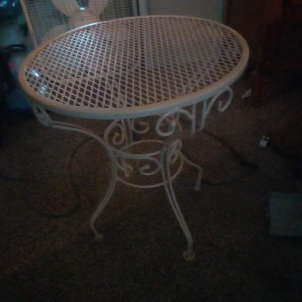 Photo of Outside patio table stand 