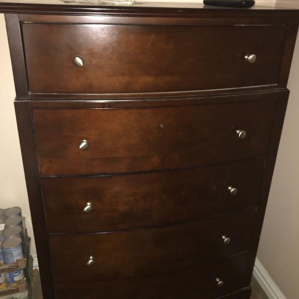 Photo of Dresser night stand and lamp