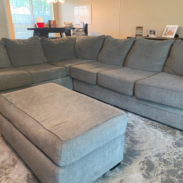 Photo of **NEED GONE ASAP** - Sectional Couch w/Ottoman