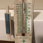 Advertising wall thermometer BENOIST BROS. SUPPLY CO.  6 3/8" TALL
