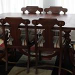 cherry Table and Chairs (with 2 leaves)