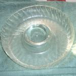 Glass Chip and Dip Dish