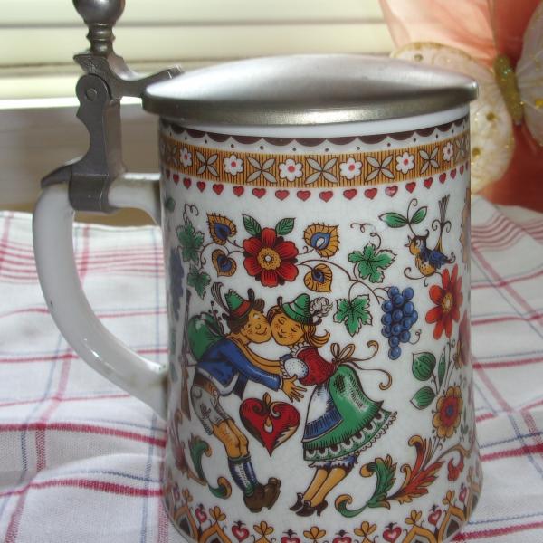 Photo of Beer Mug with Pewter Lid