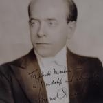 Autographed picture of a 1943 composer