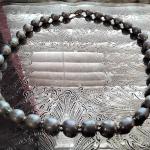 20" Silver South Sea Pearl Necklace with a 14k Clasp and Beads