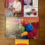Four Afghan Hardcover Books + The Crocheter's Companion