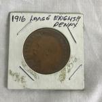 696  1916 Large English Penny