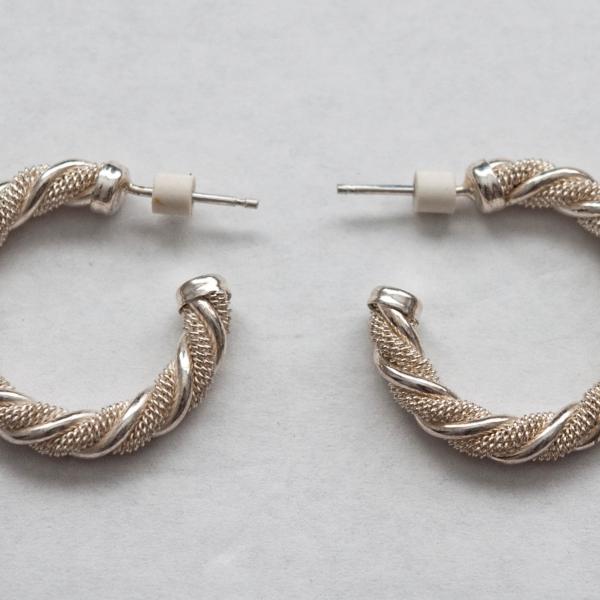 Photo of SS 1" braided hoops