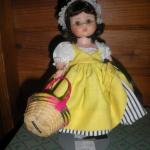 1965 Madame Alexander French Bent Knee 8" doll in original box with black label