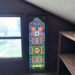 Stain Glass Window in Attic #3