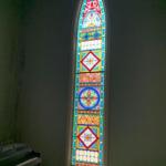 Very tall old stain glass window #2