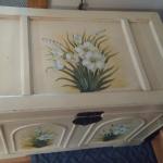 Shabby Chic lined Trunk