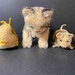 LOT 59: Vintage Mohair Cat, Mouse and Fish Toys/Dolls