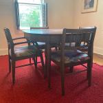 LOT 137: Vintage MCM Heritage Henredon Wood Table & MCM Chairs