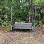 Wooden Bench Swing with Frame (SOH-MG)