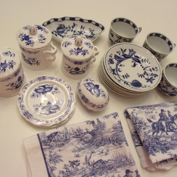 Photo of Stoneware:  Vienna Woods Fine China:  Blue Onion Design, 1983-1992