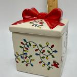 Temp-Tations Christmas Holiday Seasonal Jelly Jam Gift Box Styled Lidded Dish wi