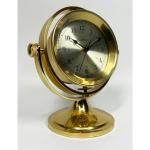 Schooner Hampton Rotating Brass Nautical Desk Ship Clock