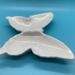 White butterfly ashtray