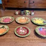 Laurie Gates "Dots, Peppers & Vegetables" Dinnerware