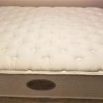 Lot #87  Beauty Rest King Sized Mattress, Box Springs & Frame - super clean