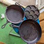 Varied Cast Iron Pans
