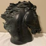 Austin Prod Sculpture FLAMING MANE HORSE HEAD, J Spratt 1978