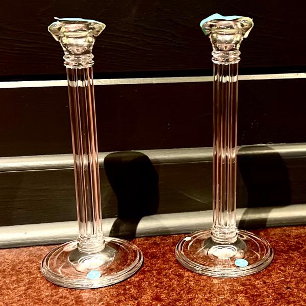 Photo of Tiffany glass candle sticks