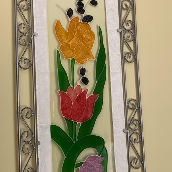 Photo of Stained glass wall hanging
