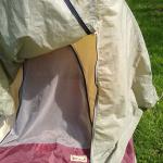 Eureka tent with rain flap
