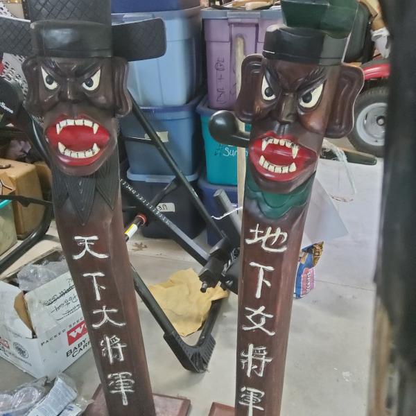 Photo of Korean good luck porch totems