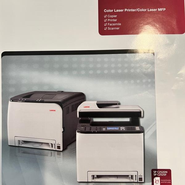 Photo of Lanier/Ricoh Color Laser Printer/Copier/Scanner/Fax