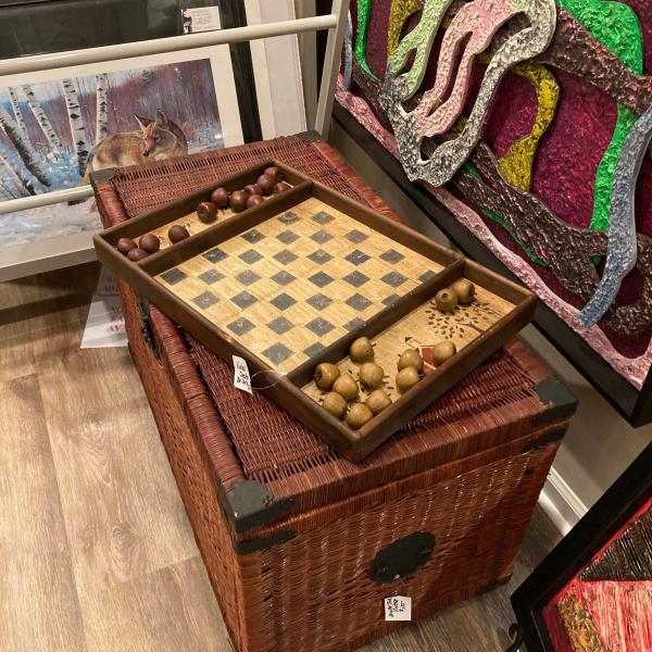 Photo of checkerboard set - wooden