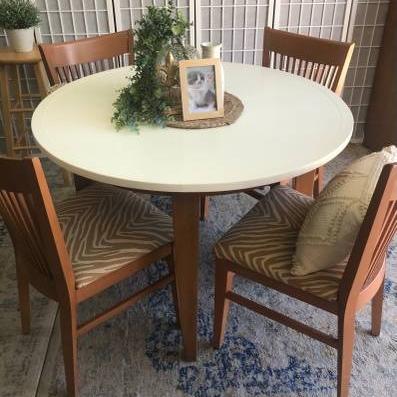 Photo of Farmhouse Table and four Chairs