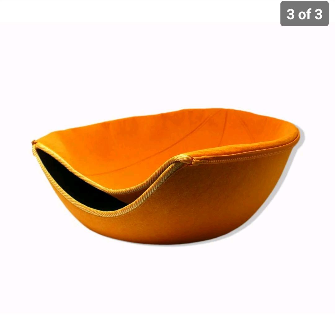 Photo 3 of VistosoHome Cat Cave Cat Bed - Orange NEW in Package