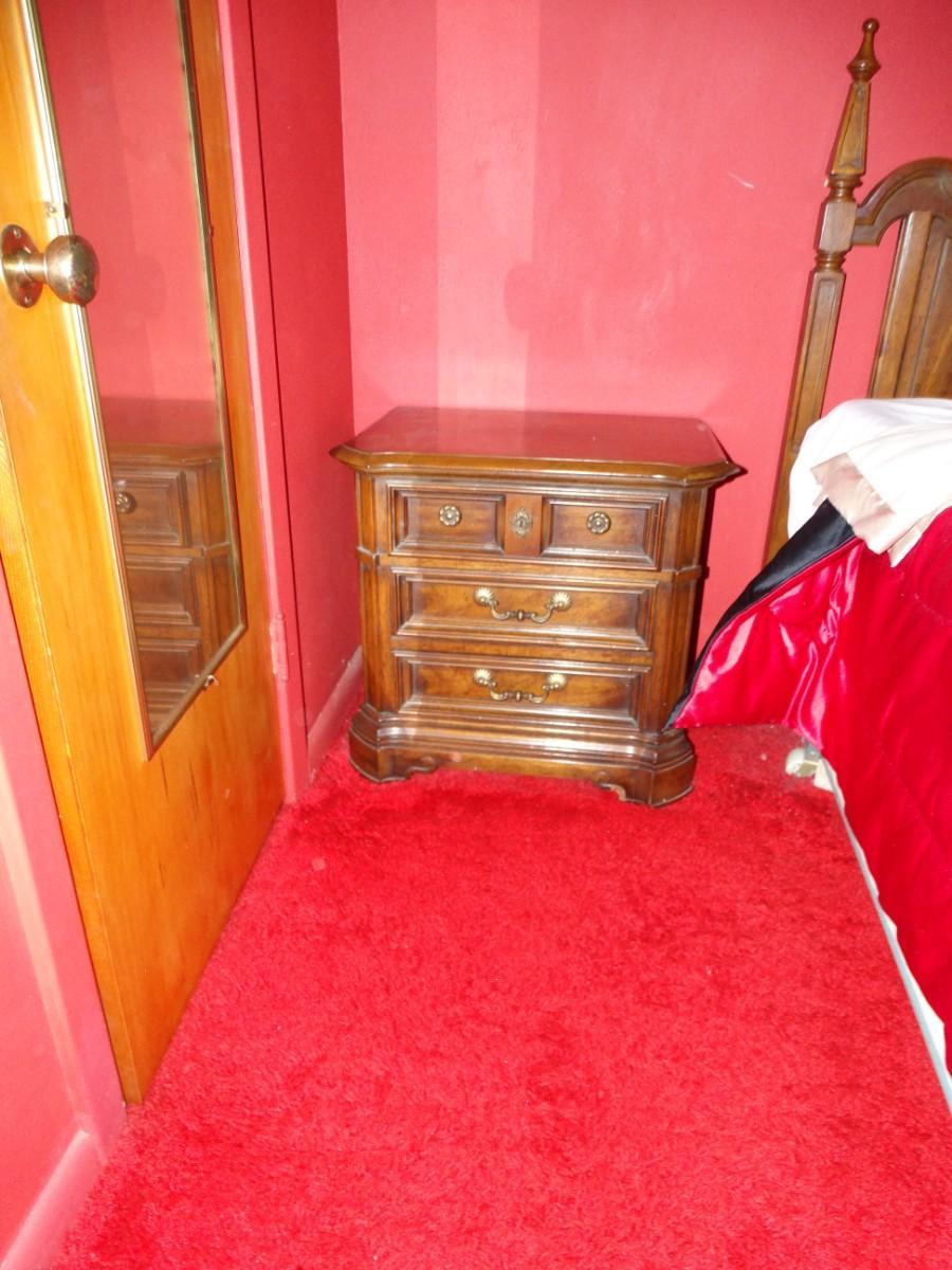 Photo 2 of Drexel upright Dresser & 2 Bedside Tables