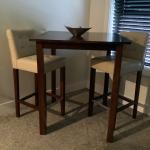 Cocktail Table and Leather Stools