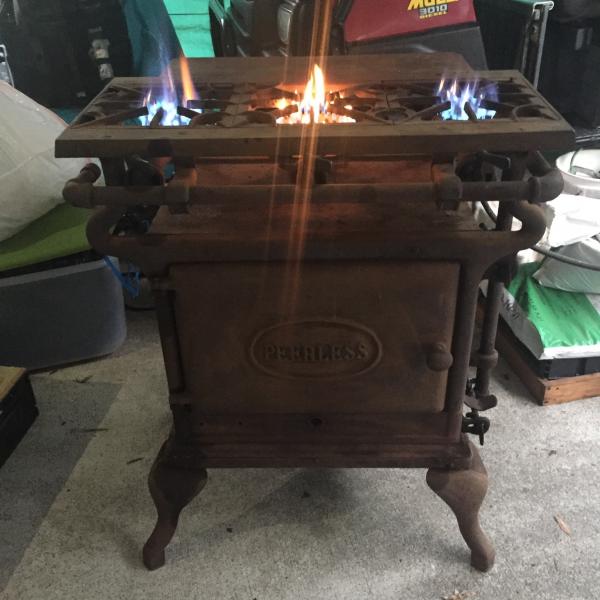 Photo of Antique cast iron gas cook stove 