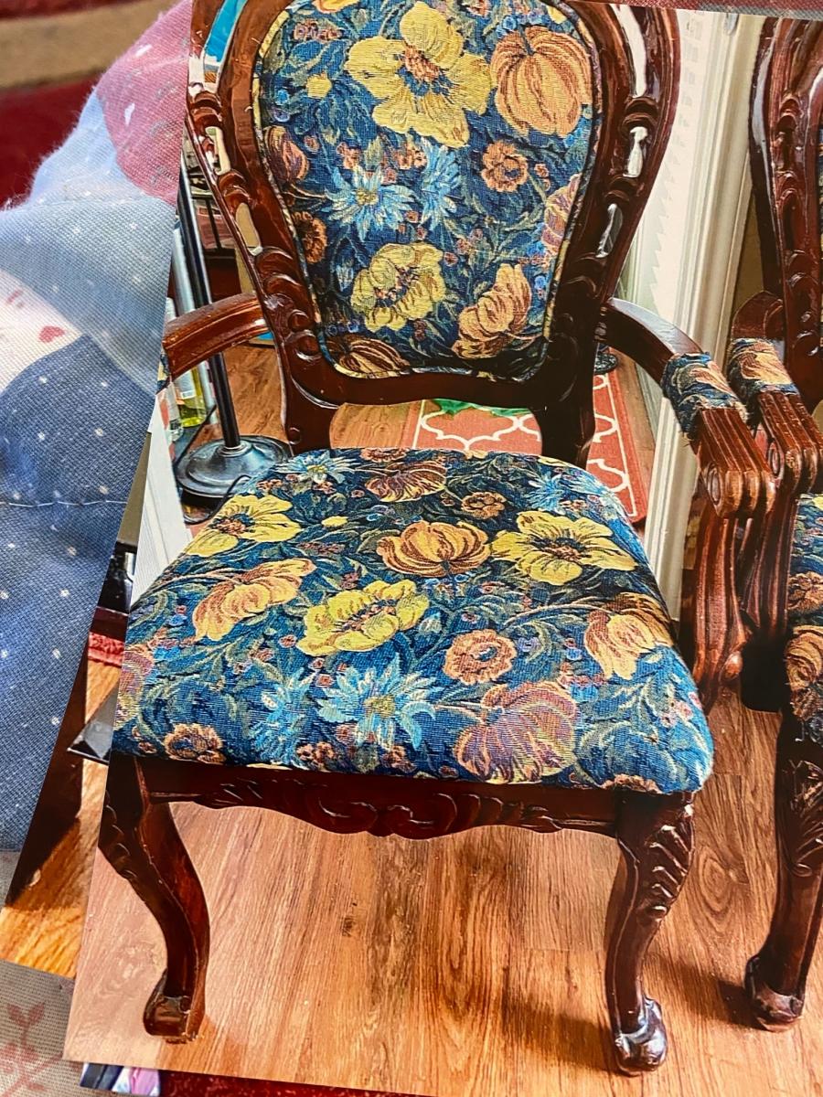 Photo 2 of 2 Upholstered Victorian chairs