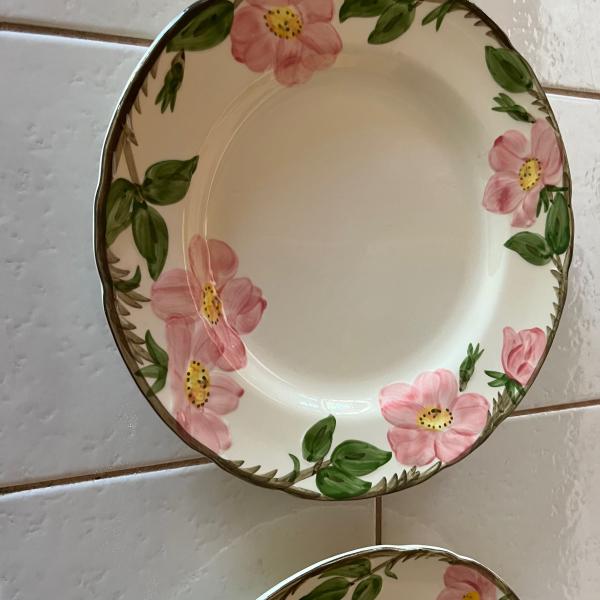 Photo of Desert Rose dinner plates total of two 