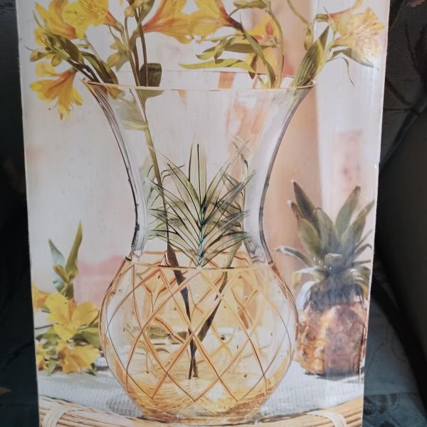 Photo of Vintage 70'S Pineapple Romanian crystal vase
