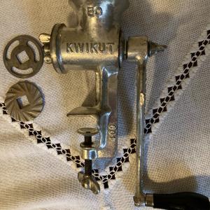 Photo of Kwikut #50 Griswold food grinder 409 attachments